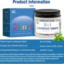 2 x Toothpaste Tablets - Nano Hydroxyapatite, Flouride & Plastic Free, Small Size & Travel Friendly, Available for All Age People