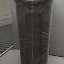 Rubbermaid Commercial Products Slim Jim Trash Can Waste Bin with Venting Channels, Gray, for Kitchen/Office/Workspace, Pack of 4