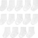 Fruit of the Loom Baby & Toddler Grow & Fit Flex Zones Cotton Stretch Socks - Unisex, Girls, Boys