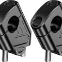 LOKTENWO Aluminum Alloy 7/8 (22mm) Motorcycle Handlebar Risers, Universal Handlebar Mount Clamp Risers Compatible with Dirt Pit Bike