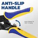 haisstronica Crimping Tool for Non-Insulated Terminal,AWG 22-8 Ratchet Wire Crimper Tool,Wire Terminal Crimper HS-7327