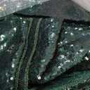 B-COOL Round Sequin Tablecloth Party Decor: 120 Inch Table Cloth Emerald Green Glitter Fabric Overlay for Indoor Outdoor Dining Parties Home St. Patrick's Day