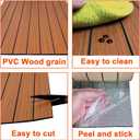 YU LI 3DH Peel and Stick PVC Slat Wall Panel 236"x15.75" Self-Adhesive Thick Faux Black Wood Grain Wallpaper Panel 3D Soundproof Wall Panels for Walls & Ceilings