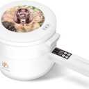 Drizzle Electric Hot Pot Cooker Steamer 1.8L Multifunctional Nonstick Pan Dormitory Office Portable Ramen Cooker Steamer Boil Dry Protection Suitable For Noodles Steak Cooker Eggs StirFrying