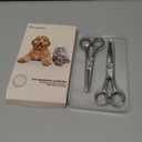 Freshly Bailey Pet Grooming Scissors Set with Round Tips for Dogs & Cats - Professional Grade Shears Safely Cut Through Dog or Cat Hair - Fur Trimming Made Easy - (Set of 2)