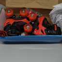 Roller Skates for Kids Boys Girls Toddler Ages 3-12, Adjustable 4 Sizes for Kids and Youth Teen with Light Up Wheels, Quad Red Roller Skates for Sports