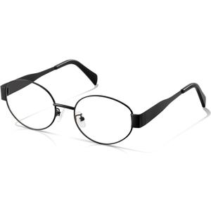 Oval Blue Light Blocking Glasses For Women Y2K Retro 90s Skinny Metal Frame Eye Protect Computer Eyeglasses