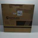 SUPERJARE 0.79'' Extra-Thick Exercise Equipment Mats, 18 Pcs 72 Sq Ft Rubber Top Floor Tiles with High Density EVA Foam, Interlocking Gym Flooring for Home Gym, Workout Mat, Black/Blue