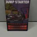 6000A UltraSafe Jump Starter with 160PSI Air Compressor, 12V Car Battery Booster, Portable Jump Box, Power Bank & Jumper Cables, LED Display, LED Light, for 10L Gas & 10L Diesel Engines (Red)