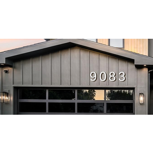 8 Inch Large Metal House Number for Outside, Modern Floating Home Address Numbers, Aluminum Silver Anti-Rust numbers for house for Garden Front Door Garage Apartment Signage,911 Visibility Signage (0)