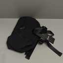 KL928 Crossbody Sling Backpack Nylon Cross Body Bag Travel Hiking Shoulder Bags Daypack Rucksack Unisex (Black)