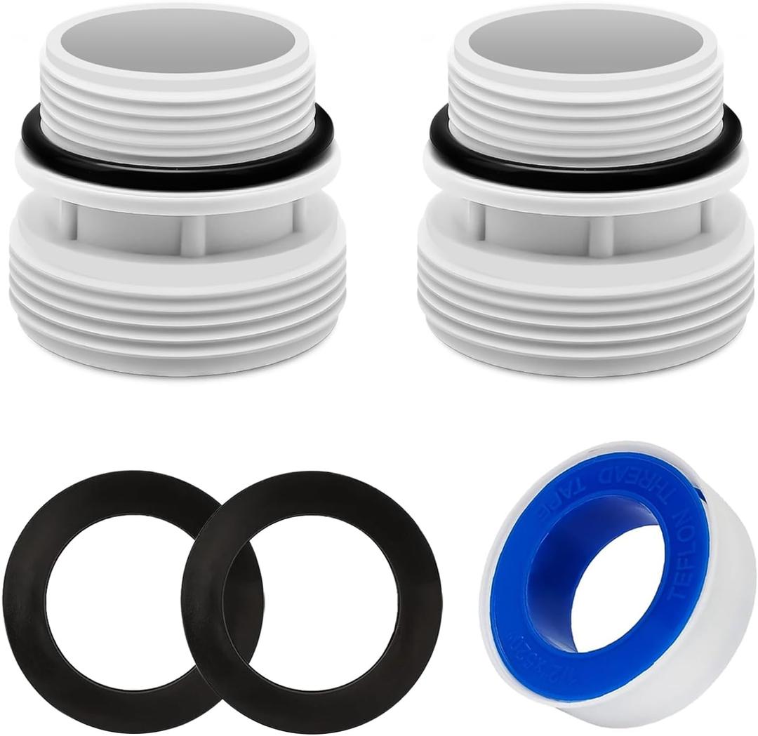 40mm to 1 1/ 2 Inch Hose Conversion Adapters 4560 - Filter Hose Conversion Kit Compatible with Intex Hayward Coleman Pool Filter Pump Hose Connector Above Ground Pools Part