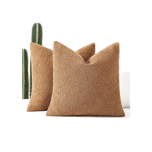 22x22 Boucle Throw Pillow Covers, Set of 2