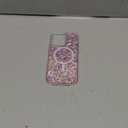 UEEBAI Glitter Case Magnetic for iPhone 15 Pro Max Case, Luxury Shiny Bling Sparkly Phone Cover Compatible with MagSafe, Wireless Charge Crystal Diamonds Shiny Cover for Women - Hot Pink