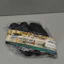 Boat Dock Lines, 1/2 Inch Braided Nylon Rope, 25 ft Mooring Marine Docking Lines with Loop, Black, 4 Pack