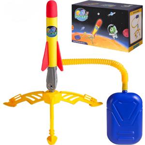 AIUAZA Rocket Launcher for Kids - 2 Rockets - Outdoor Fun Toy Gift for Boys & Girls - Soft Foam Blaster Set Soars Up to 100 Feet - Ages 3 & Up