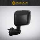 Dasbecan Driver Side Mirror Compatible with 2007-2018 Jeep Wrangler JK Left Side Door Mirrors Manual Folding No-Disturtion Glass Replaces#CH1320271 68081251AA 55078131AG Textured Black Cover