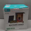 Birdfy Smart Bird Feeder with Camera, High-End Bamboo, Solar Powered Bird-Feeder with 2K Camera for Live Stream&Permanent AI Identifies Birds with Motion Detection,Ideal for Mom,Gran&Me