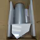 4 Inch Dryer Vent Cover Outside Hooded Wall Vent with Screen and Damper, Exhaust Vent Wall Mount Exterior Wall Vents Cover Cap for Dryer Ventilation&Outdoor Air Exhaust,Galvanized Steel,White