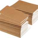 Oucaru 32PCS Mini Notebooks Bulk, 3.5" x 5.5", Brown, 60 Pages Lined Paper Small Pocket Notebook Set, Mini Journal Memo Notepads for Students, Traveler, School Office Supplies