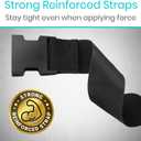 Vive Wheelchair Seatbelt - Safety Belt For The Elderly - Harness For Adults - Adjustable Straps For Chair/Bed Restraint - Patients Care - Falling out Prevention - For The Elderly, Pregnant & Paralyzed