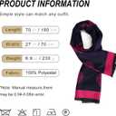 Sumato Scarf for Women Fall Winter Shawl Wraps Long Women Scarves Warm Soft Cashmere Feel Classic Tree Style (Rose)