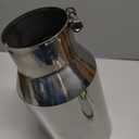 4 inch Inlet Exhaust Tip, 6" Outlet 12" Overall Length Stainless Steel Exhaust Tail Pipe, Bolt-On, Rolled Edge, Slant Sleek Angle Cut, Polished Tailpipe, Silvery