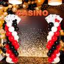 2 Sets Casino Theme Party Decoration, Red Black and White, 2 Count