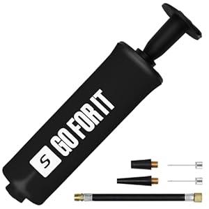 SPORTBIT Ball Pump for Sports Balls - Air Pump for Balls with 5 Needles, Basketball Pump, Soccer Ball Pump, Volleyball Pump, Football Pump - Air Pump for Inflatables, Small and Portable Hand Pump