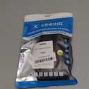 KEKING Lymphedema Compression Arm Sleeves with Silicone Band for Men Women (Pair), 15-20 mmHg Compression Full Arm Support for Lipedema, Edema, Post Surgery Recovery, Swelling, Pain Relief, Black XXL