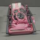 GAGAKU Baby Doll Stroller for Toddlers, Foldable Toy Stroller with Storage Basket and Bag, Diapers - Reborn Doll Accessories for Girls & Kids Ages 3+, Pink