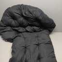 Thick Hanging Egg Chair Cushion with High Back - Black 3x5 ft