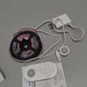 Dual Motion Sensor Light Indoor - Plug-in Motion Activated Step Stair LED Strip with Double Sensors, Dimmer and Timer for Stairway, Bedroom, Corridor (Warm White 3000K 16.4FT Light Strip) (Power Adapter (3.28FT Cable))