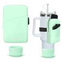 20/30/40 oz Silicone Water Bottle Pouch and Protective Silicone Boot Green