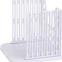 ORIONE Adjustable Toast Slicer/Cutting Guide for Homemade Bread, Plastic Bread Slicer Loaf for Slicing Bread Foldable Kitchen Baking Tools (White)