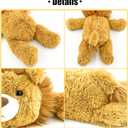 YOUBLEK 20" | 4 Pounds Weighted Stuffed Animals,Sensory Comfort Plush Throw Pillow Toy, Soft for Home & School, Kawaii Plushies Hugging Toy Gifts for Kids & Adults (Lion, 20 inch 4 Pounds)