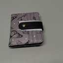 Small Wallets for Women Slim Minimalistfor Bifold Credit Card Holder for Pocket or Purse, Black Butterflies