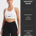 baleaf Women's 7 inch Athletic Shorts Crossover Waist Quick Dry Shorts (Black, XXL)