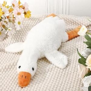Goose Stuffed Animal Giant Cute White Duck Stuffed Animals Huge Soft Hugging Plush Duck Goose Big Sleeping Body Pillow Toy. 20" Small Toy.