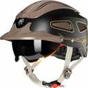 DOT Approved Motorcycle Half Helmet, Unisex Adult Half Shell Helmet, Fits Head Circumference 20.47–25.19 Inches, for Motorcycle, Scooter, All Season Use, 20.47in-25.19"
