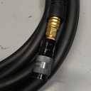 Keepro Rubber Air Hose, Durable Air Compressor Hose 3/8 Inch ID By 25 Feet Long with Swivel Universal Aluminium Quick Coupler and Plug, 300 PSI Maximum Pressure, Black