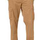 Amazon Essentials Men's Straight-Fit Stretch Cargo Pant, (30W x 28L, Dark Khaki Brown)