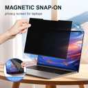 2Pack Magnetic 14 Inch Laptop Privacy Screen 16:9 Aspect Ratio, Removable Anti-Blue/Glare Protector Film, Anti Spy Desktop Security Private Filter 14in