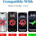 Mothca 2 Pack Matte Glass Screen Protector for iPhone 17 Pro Max[6.9 inch] + 2 Pack Camera Lens Protector, Anti-Glare & Anti-Fingerprint (Not Privacy) Tempered Glass, Bubble Free, Smooth as Silk
