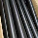 LOVMOR 6PCS Stanchion Post, Crowd Control Barriers, 5 ft Black Velvet Rope Red Carpet Ropes and Poles, Stainless Steel Gold Stanchions Used for Theaters, Parties, Wedding, Exhibition