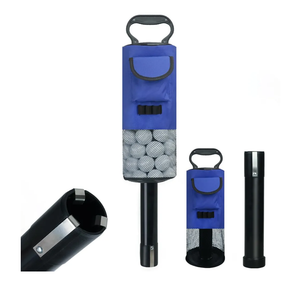 HOW TRUE Golf Ball Retriever, Portable Shag Bag Golf Ball Pick Up with Removable Plastic Tube, Pocket Shagger Storage