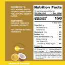 NEOBAR Lemon Coconut Plant-Based Vegan Snack Bars, Gluten Free Dairy Free Snacks, No Added Sugar, No Preservatives, Non-GMO | 12 Count