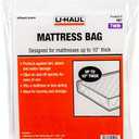 U-Haul Standard Twin Mattress Bag – Moving & Storage Cover for Mattress or Box Spring - 87” x 39” x 10”