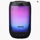 Waterproof Bluetooth Speaker with Lights, Portable and Rechargeable (iBT820BOL)