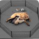 Washable Puppy Dog Pee Pad, 2Pack 34" X52" Waterproof Whelping Training Pet Mat for Playpen, Crate, Potty, Floor, Bed, Sofa and Trunk, Reusable Pee Pads for Dogs, Cats, Bunny (2 Pcs 34x52 Inch)